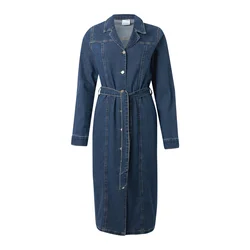 VERO MODA Dolga srajca VMTelly moder denim