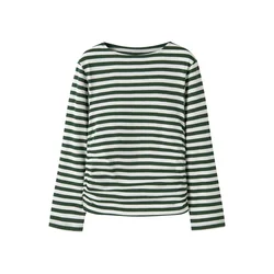 NAME IT Majica NKFOLEIKA temno zelena/off-bela