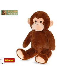 Plush Friends opica plišasta 80cm temno rjava