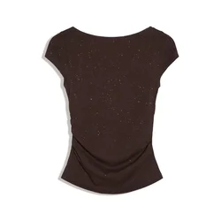 Bershka Majica rjava