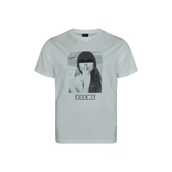 Mister Tee Plus Size Majica F#?KIT, bela
