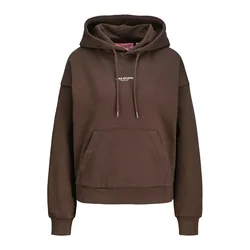 JJXX Majica JXStudio Vesterbro  temno rjava / bela