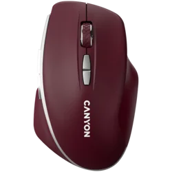 CANYON mouse MW-21 BlueLED 7buttons Wireless Burgundy Red