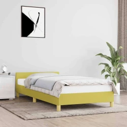 Okvir kreveta bez madraca zeleni 100x200 cm od tkanine