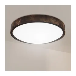 Brilagi - LED plafonsko svetlo CARVALHO SLIM SMOKEY LED/36W/230V, hrast, prečnik 37,5 cm