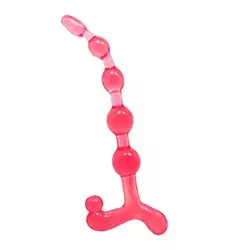 Analne kuglice Bendy Twist, 20cm, Roze