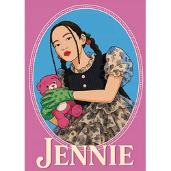 Plakat A4 21x30 cm Jennie K-pop ikona Blackpink