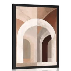 Plakat abstraktne oblike No11 - 60x90 silver