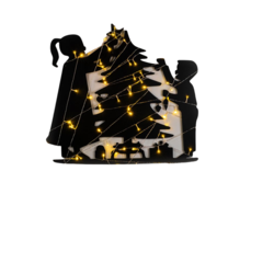 WALLXPERT XMASBLACK 016 Zidna dekoracija