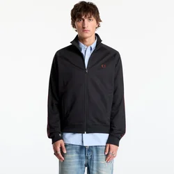 Mikina FRED PERRY Contrast Tape Track Jacket Black M