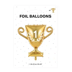Folija balon pehar zlatni, Balon folija na Pehar No.1 64x61cm