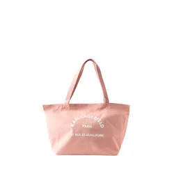 Karl Lagerfeld Nakupovalna torba Rue St-Guillaume roza/bela
