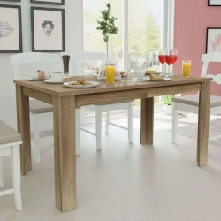 Vidaxl vidaXL Jedilna miza, 140x80x75 cm, barva hrasta