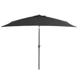 Vanjski suncobran s metalnim stupom 300 x 200 cm antracit