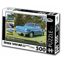 Retro cars - Puzzle Škoda 1000 MB (1966) - 500 kosov