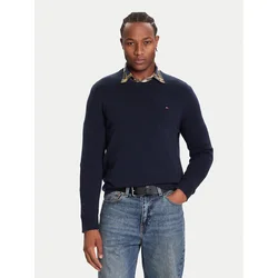 Tommy Jeans Pulover DM0DM21787 Mornarsko modra Regular Fit