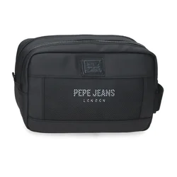 PEPE JEANS DURHAM muški neseser sa 2 pregrade - crna