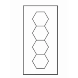 Spectra 175-265v 6500k v6 led svetla hexagon 456w ( 119-0006 )