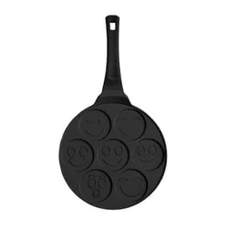 Berlinger Haus Tiganj za palačinke sa 7 emoji otvora Matte Black Collection BH-7791, 26cm, Crni