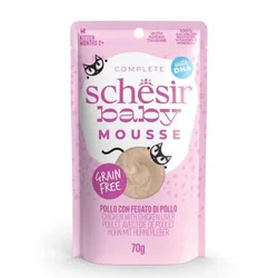 Schesir Baby Cat Mousse - Piletina I Pileća Jetra - 70 g