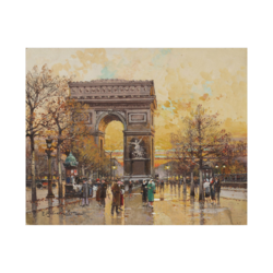Canvas Slika na platnu Arc de Triomphe in the Fall, Eugčne Galien-Laloue, 125x100cm