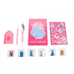 Set za izdelavo dnevnika z diamanti - Princeska