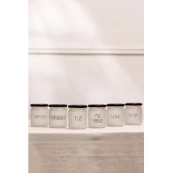 Hermia Set teglica za začine, 6 komada, Beli