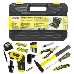 WMC TOOLS Set orodja z vrtalnikom! 47 kosov bitov in ključev