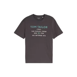 TOM TAILOR Majica turkizna / antracit / bela