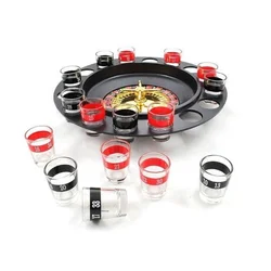 Pivska ruleta s 16 označenimi kozarci