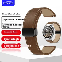 Freeson Zamenska narukvica za pametni sat za Honor Watch 5 Ultra Commander eSIM, Smeđa (braon)