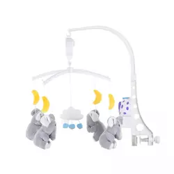 Muzička vrteška sa noćnim svetlom Chipolino Little elephants