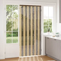 Zavjesa protiv insekata Chenille Tamno smeđa i bež 100 x 220 cm