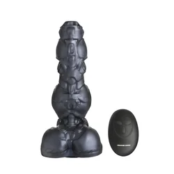 XR Brands Cyborg Silicone Motion Intimate Device Silver 22-24cm USB Remote AH484
