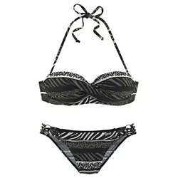 BRUNO BANANI Bügel-Bandeau-Bikini, zelena