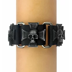 Zapestnica TRIPLE SKULL CROSS - LSF1 118