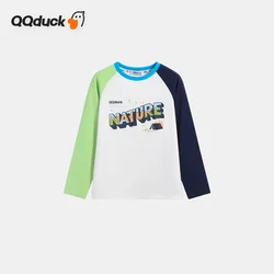 QQ Duck Majica dugih rukava za dečake, Bela