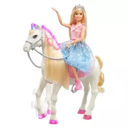 Mattel Barbie Princess Adventure Princeza i konj, svjetlosni i zvučni efekti