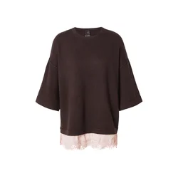 PINKO Pulover ROTTERDAM čokolada/roza