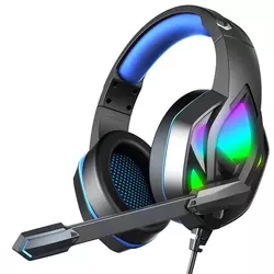 Gaming slušalke AURORA GAMING (RGB, LED), modre