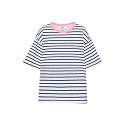 Pull&Bear Majica mornarska / roza / bela
