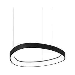 Ideal Lux - LED luster na sajli GEMINI LED/36W/230V 4000K prečnik 42,5 cm CRI 90 crna