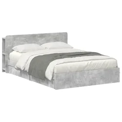 Vidaxl Posteljna konstrukcija s prostorom za shranjevanje 150 x 200 cm