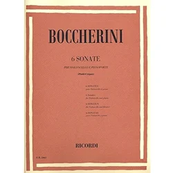 BOCCHERINI:6 SONATE FOR CELLO & piano