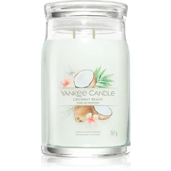 Yankee Candle Aromatska sveča Podpis steklo velika Coconut Beach 567 g