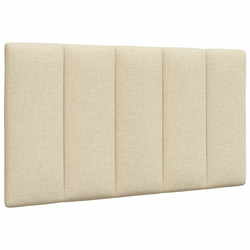 Vidaxl Vzglavna stranica krem 90 cm blago