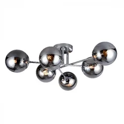 Plafonska lampa Elmark Ermina / 6C E27 / - Hrom-mat staklo
