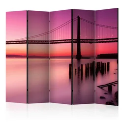 artgeist Paravan Purple Evening I, 5-Delni, Dvostranski