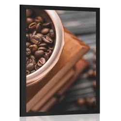 Plakat vintage mlinček na kavo - 60x90 no frame