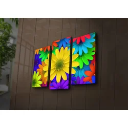 Wallity Set slika sa LED rasvjetom 3PATIACT-6, 3 dijela